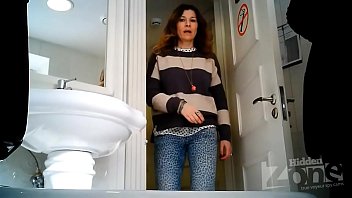 Spy cam in womens toilet  - Two beauties were standing up