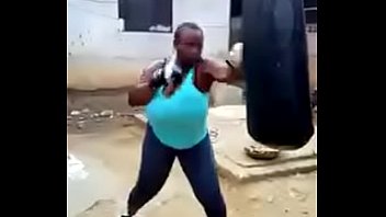 Punching b. lady
