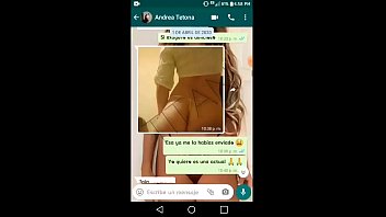 Andrea is a friend from work, we talk on WhatsApp and I make her so horny, she tells me that she wants to see my cock ... she makes me a video call and she comes in less than 5 minutes!