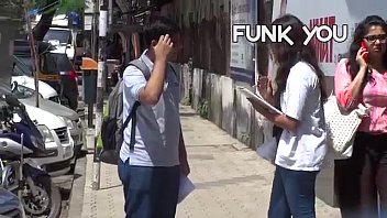 Girl Asking For Dick Size from Strangers! Funk You (Prank in India)