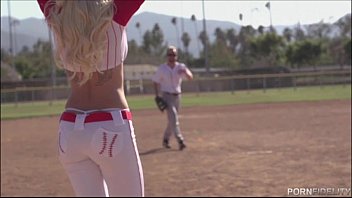 Baseball Loving Blonde Stevie Shae Loves An After Game Fuck