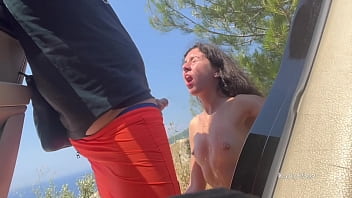 I sucked a stranger in the mountains and he gave me a golden shower and cum all over my face