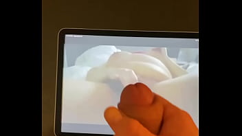 friend jerking off to vid of my wife masterbating