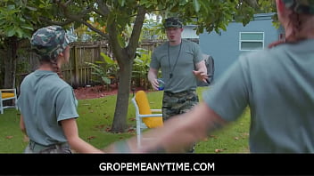 GropeMeAnytime - Freeuse Hot Teens Are Anytime Sex For Drill Instructor During Boot Camp - Dani Blu, Callie Black