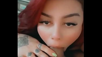 Red head big booty Latina asian sucks big cock and gets fucked
