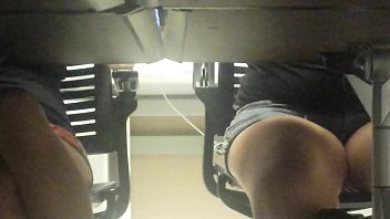 Under desk peek