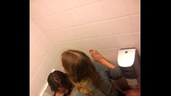 Girl fucks guy on toilet
