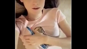 Solo blouse rub and masturbation