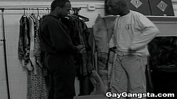 Black Cock Gay Fucking in Dress Room