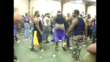 Black Men Pledging A Fraternity, Mooning & Showin' Booty & ASS