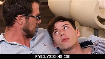 Stepdad Helps Twink Stepson Feel Better After He Has A Bad Day At School